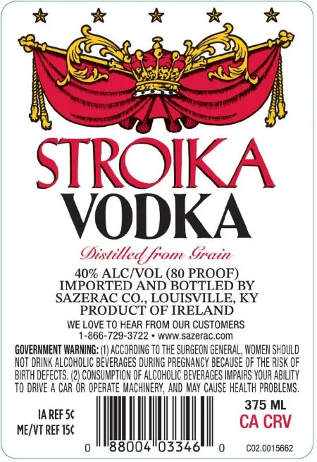 Vodka 80-89 Proof Usb