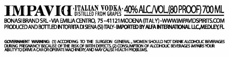 Impavid Vodka