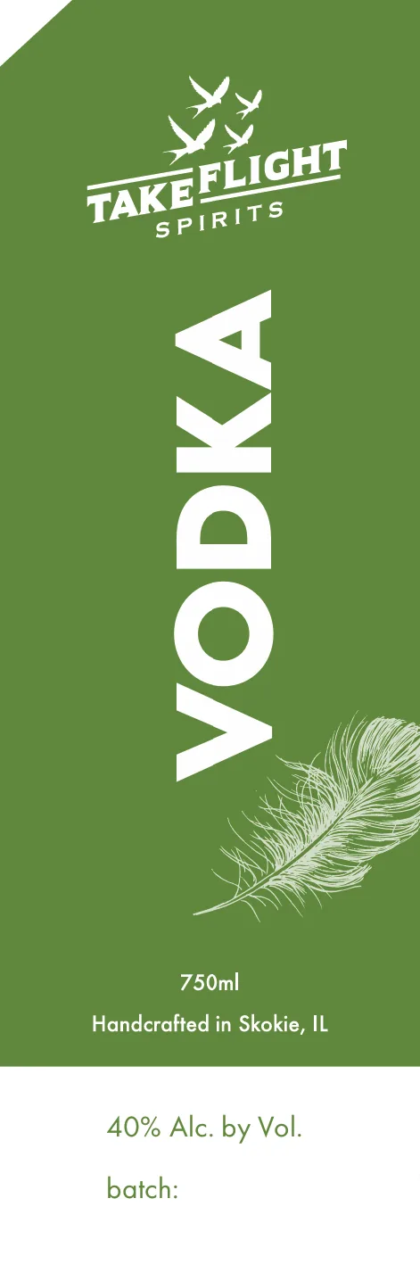 Take Flight Spirits label