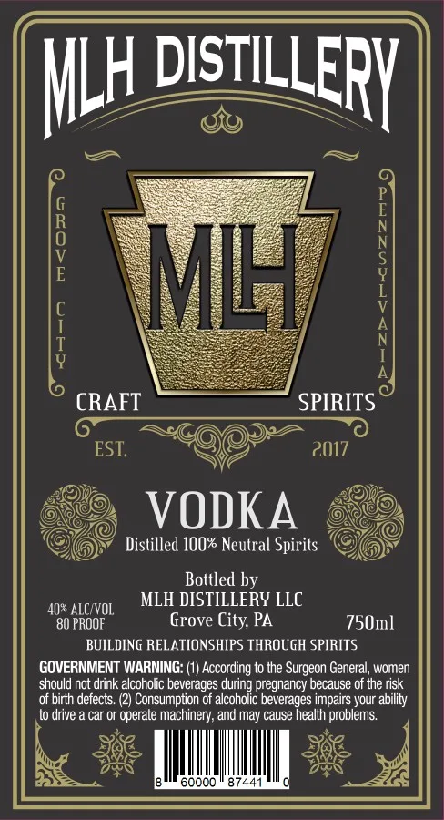 Mlh Distillery label