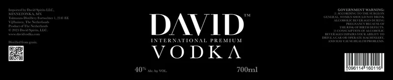 David International Premium Vodka