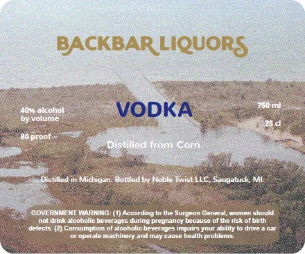 Backbar Liquors Vodka