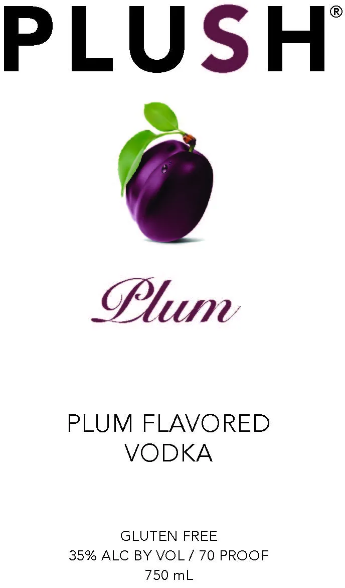 Plush Plum label