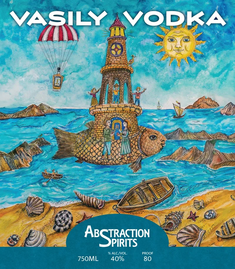 Abstraction Spirits Vasily Vodka label