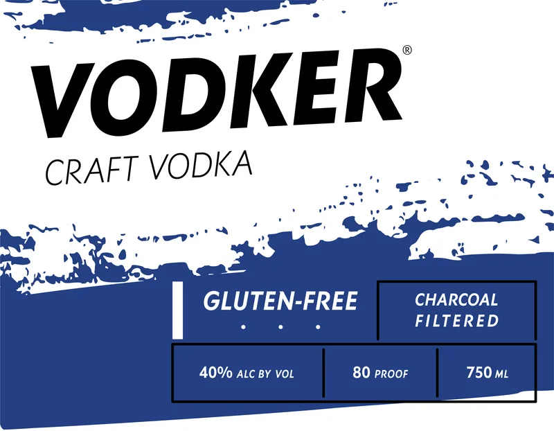 Vodker label