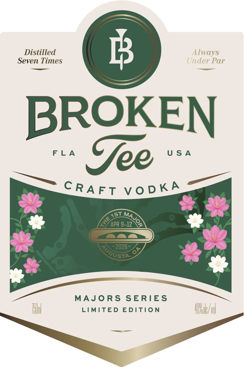 Broken Tee Majors Series Augusta Ga label