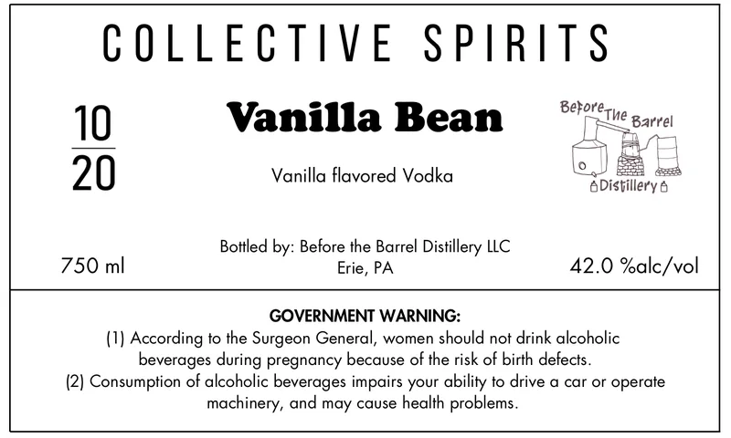 Collective Spirits Vanilla Bean label