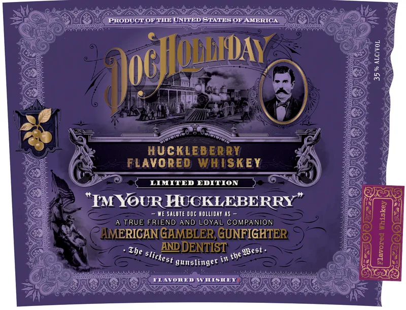 Doc Holliday Huckleberry label