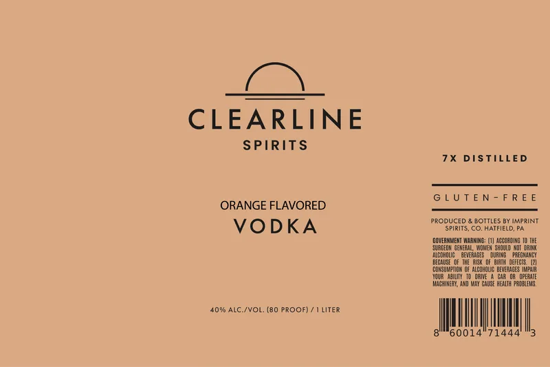 Clearline Spirits label