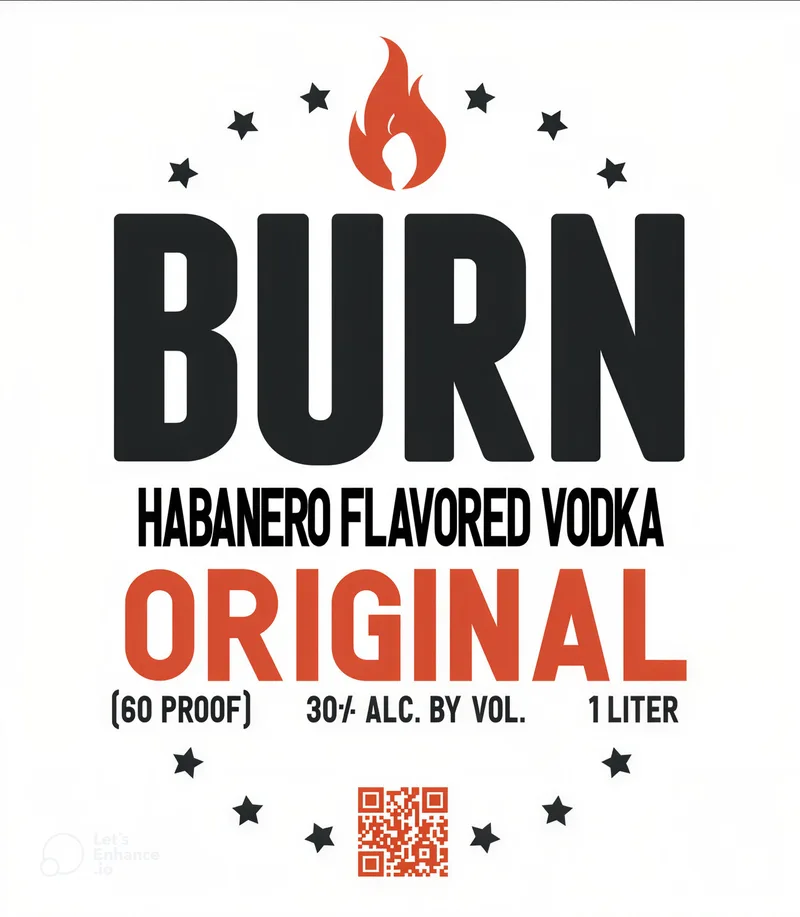 Burn label