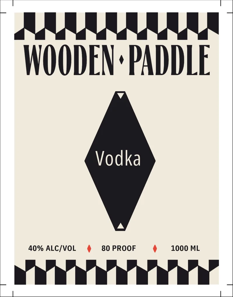 Wooden Paddle label