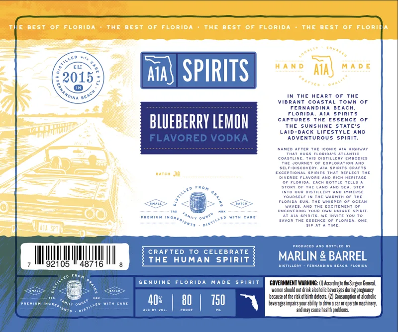BLUEBERRY LEMON VODKA