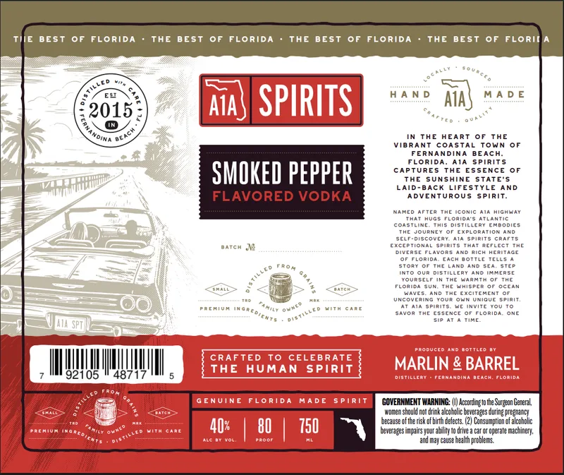 SMOKED PEPPER VODKA