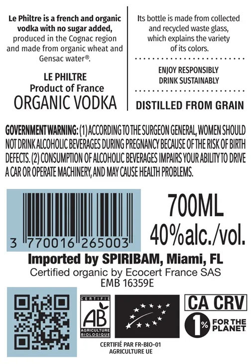 Vodka 80-89 Proof Fb