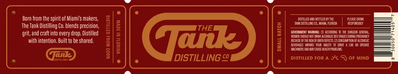 The Tank Distilling CO. label