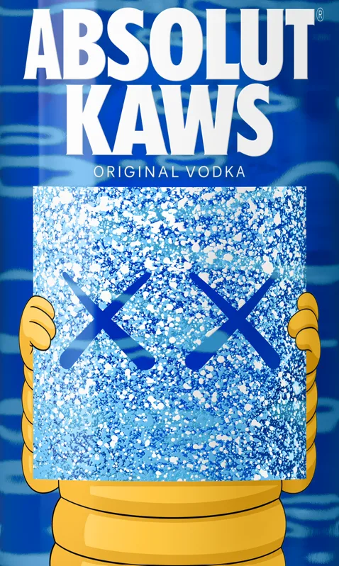 Absolut Kaws label