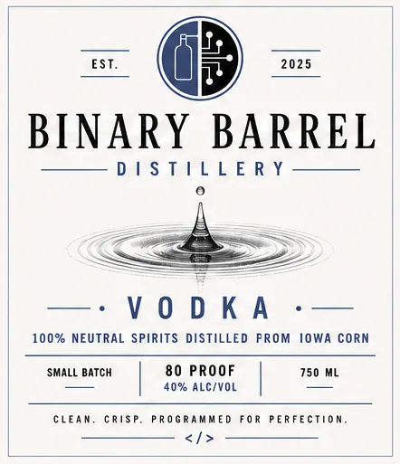 Binary Barrel label