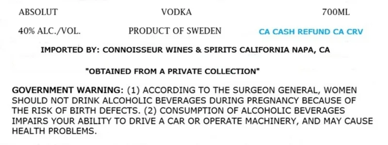 Vodka 80-89 Proof Fb