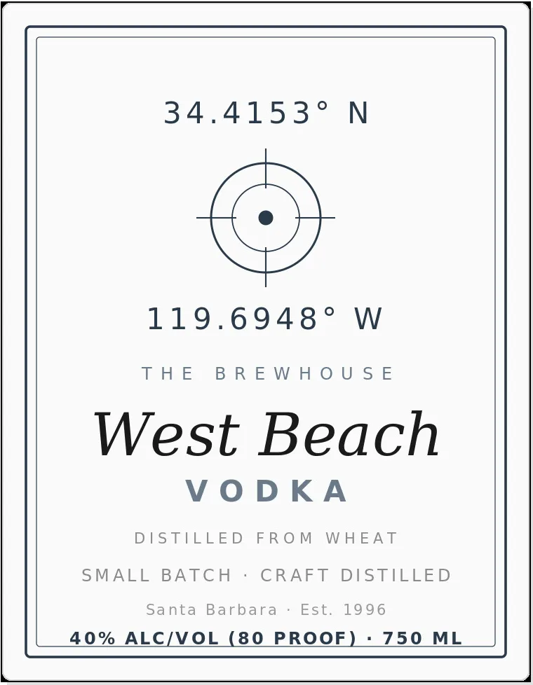 West Beach Vodka