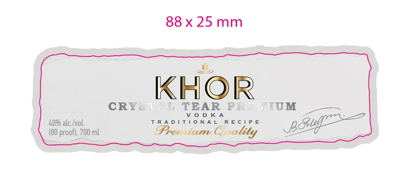 Khor Crystal Tear Premium label
