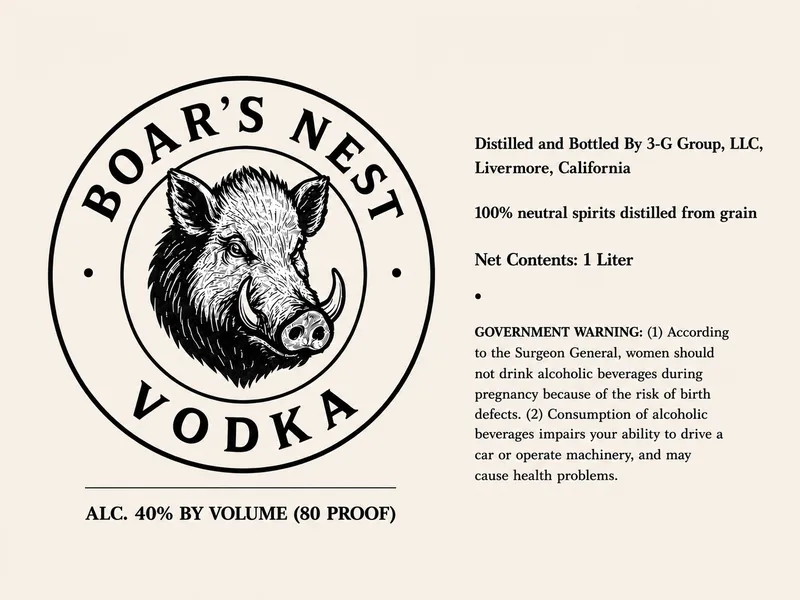 BOAR'S NEST VODKA