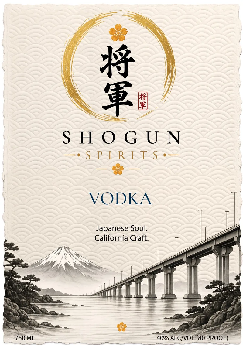 Shogun Spirits label