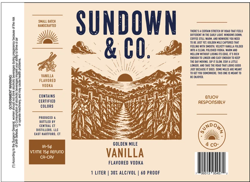 Golden Mile Vanilla Flavored Vodka
